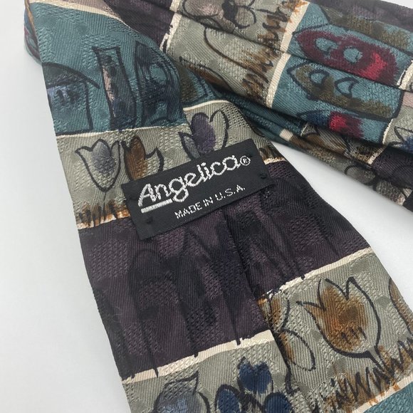 ANGELICA 100% Silk Tie - Picture 5 of 5
